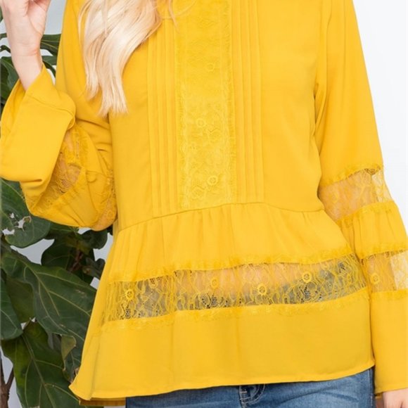 BOHO DOLLZ Yellow Blouse - Picture 7 of 7